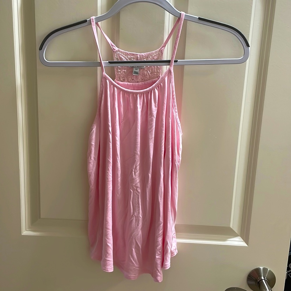 Nordstrom pink flowy cotton tank top. Size Youth Large!